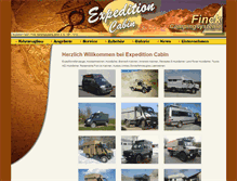 Tablet Screenshot of expedition-cabin.de